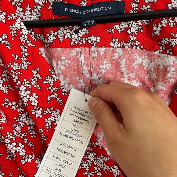 French Connection red maxi dress - Picture 3 of 5